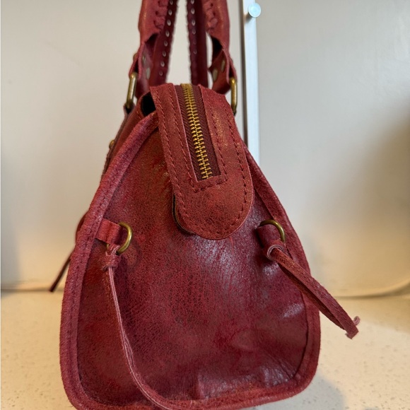 Red Leather Handbag - Picture 11 of 13